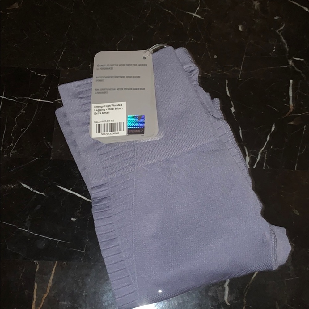 Energy High Waisted Leggings Cropped XS steel blue